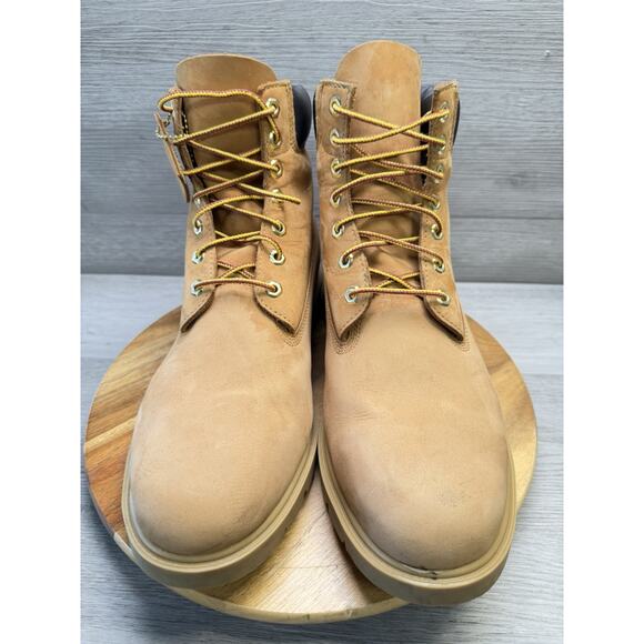 Timberland Waterproof Work Boots Tan Nubuck Size 13 Men’s main image 4
